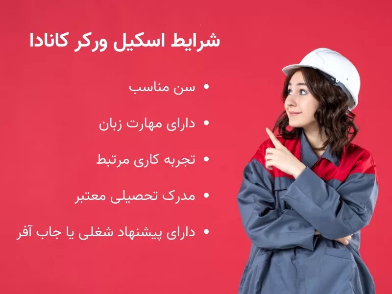 شرایط برنامه اسکیل ورکر کانادا